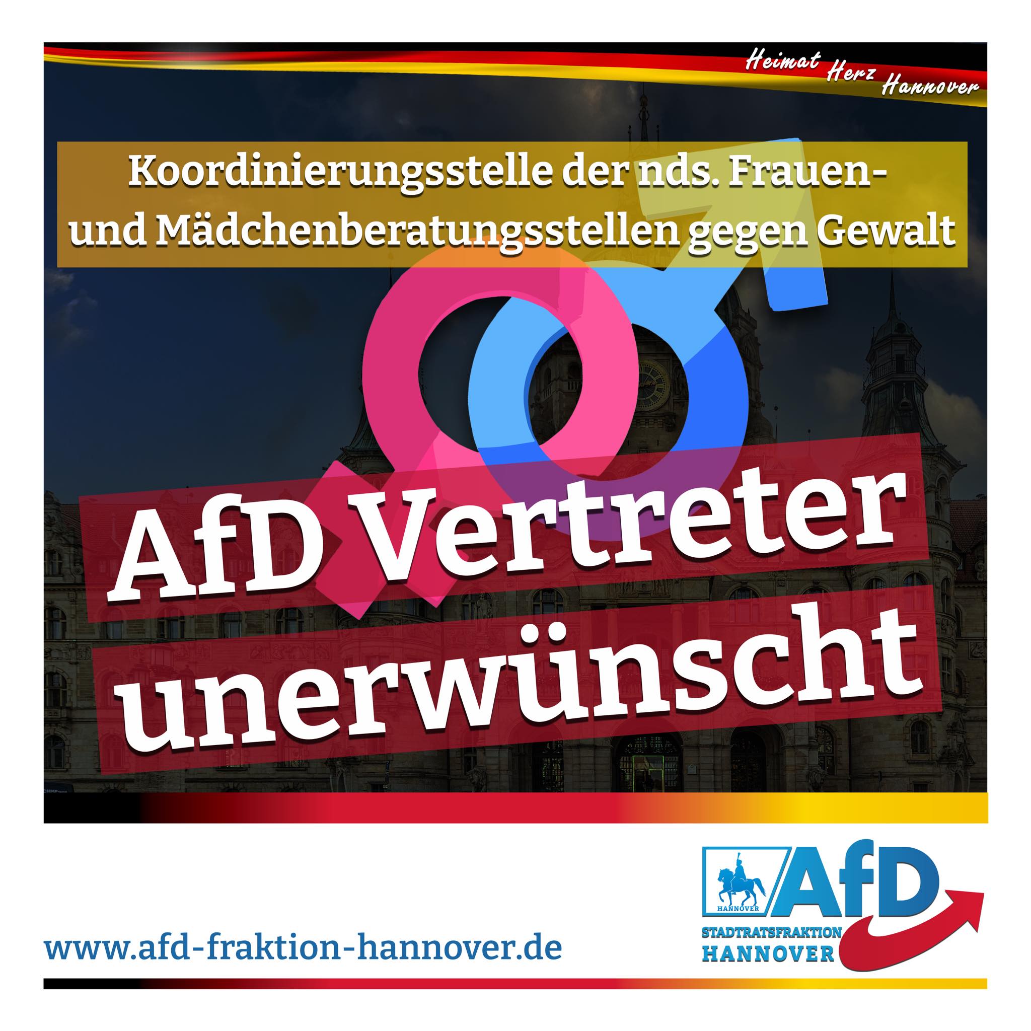 AfD Vertreter unerwünscht