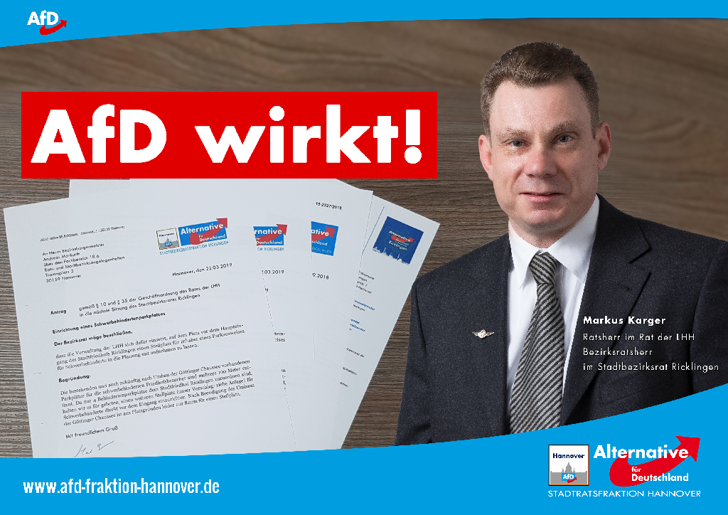 Facebook Markus AfD wirkt