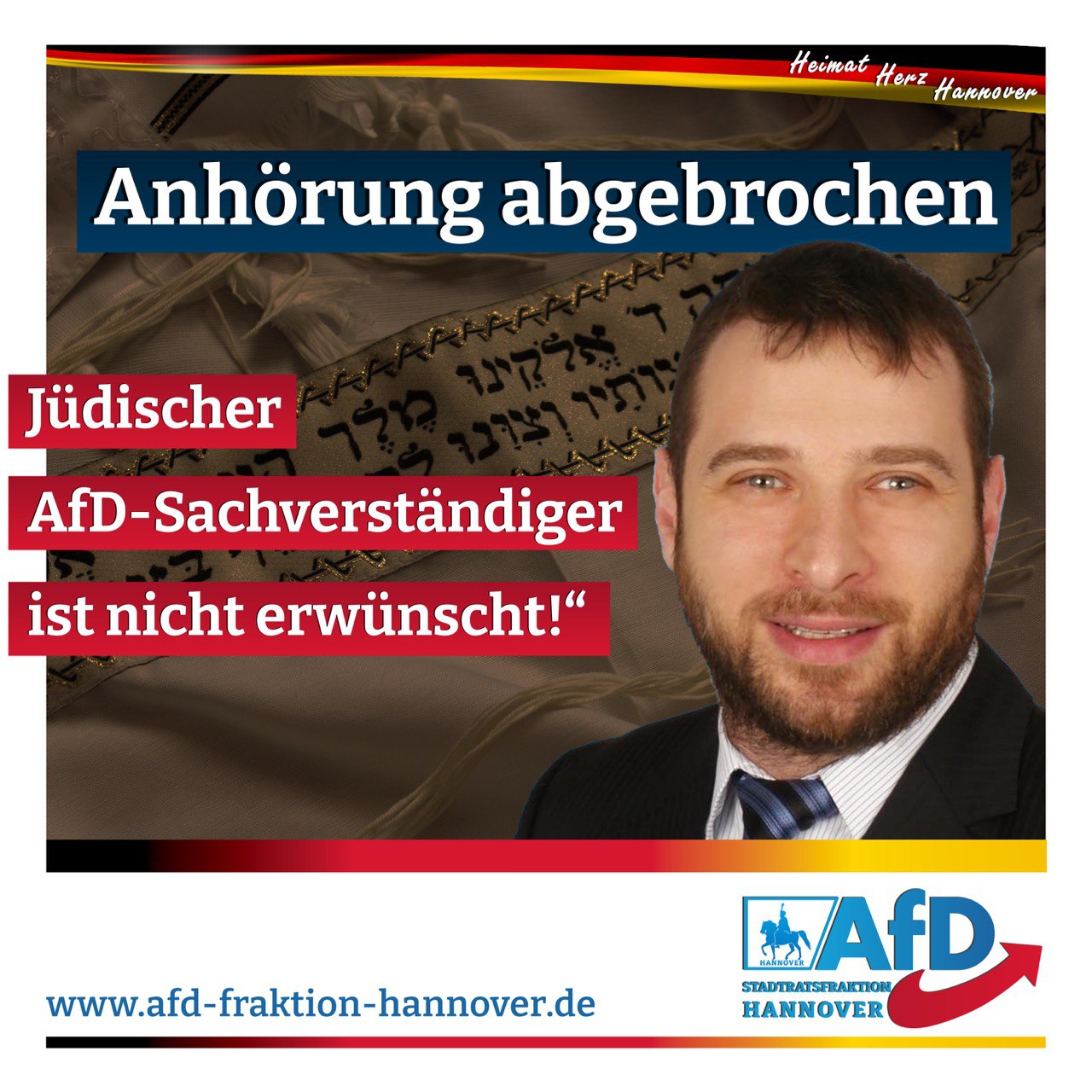 Jüdischer Afd Sachverständiger unerwünscht